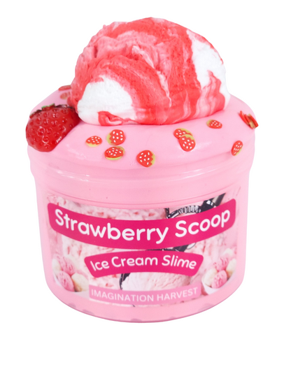 Strawberry Scoops Ice Cream Slime Kit - Scented Slime